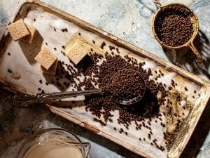 Assam Tea on a plate