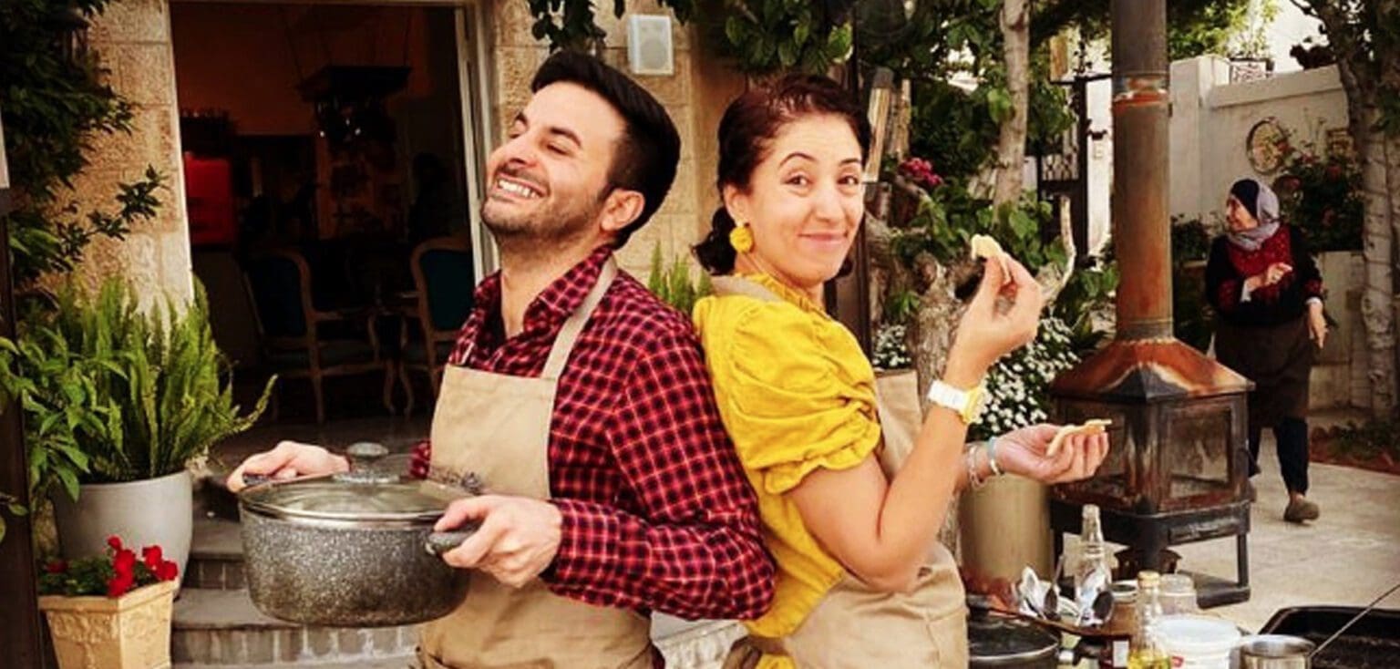 Shadel at a cooking class